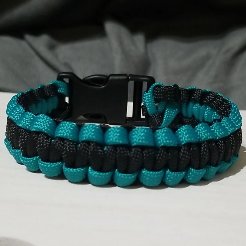 Black and Blue Paracord Bracelet